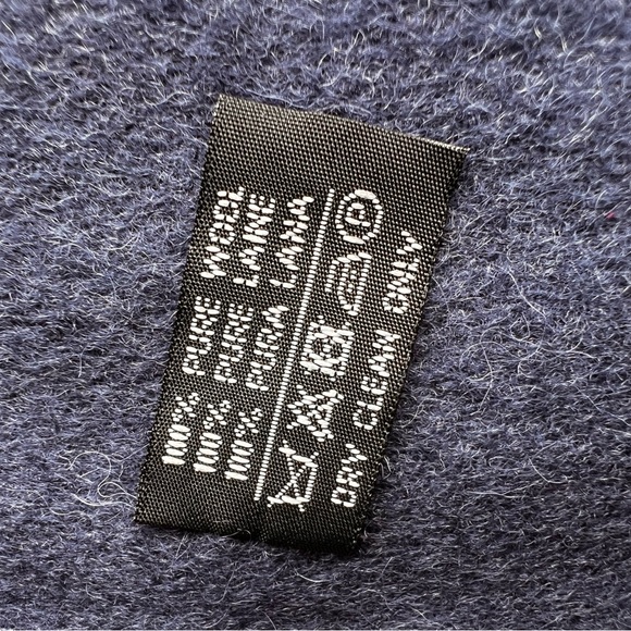 YSL Blue Wool Scarf size 30*180 cm - Picture 4 of 5